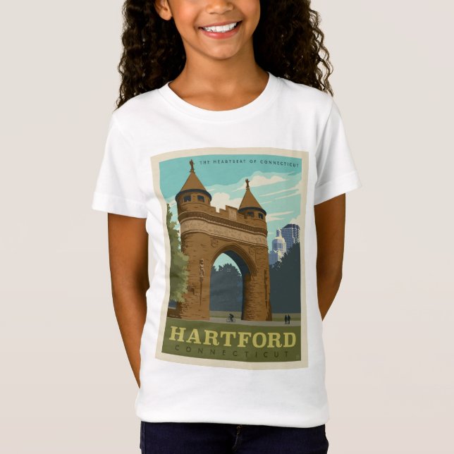 Camiseta Hartford, CT (Frente)