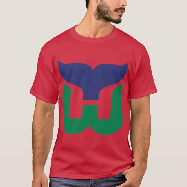 Camiseta Hartford Whalers retro (Frente)