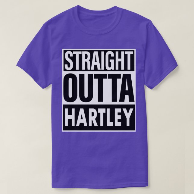 Camiseta Hartley Name Hetero Outta Hartley (Frente do Design)