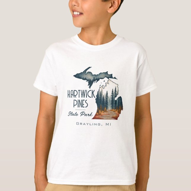 Camiseta Hartwick Pines State Park Souvenir Gift (Frente)