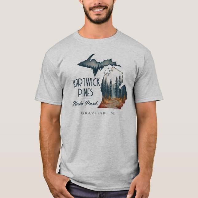 Camiseta Hartwick Pines State Park Souvenir Gift (Frente)