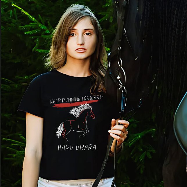 Camiseta Haru Urara Continua Em Frente (Criador carregado)