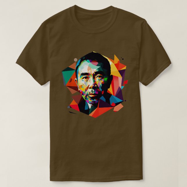 Camiseta Haruki Murakami Retro Fan Art Design (Frente do Design)