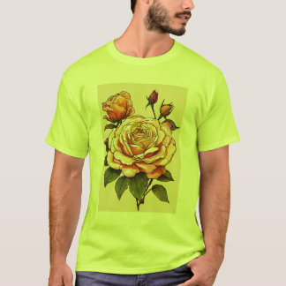 Camiseta Harvest Bloom: Rosa de Ação de Graças e Elegância
