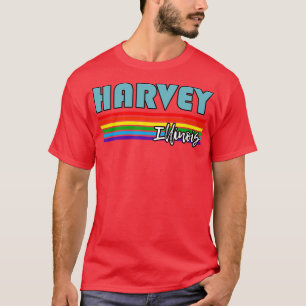 Camiseta Harvey Illinois Pride Harvey LGBT Gift LGBT Supp