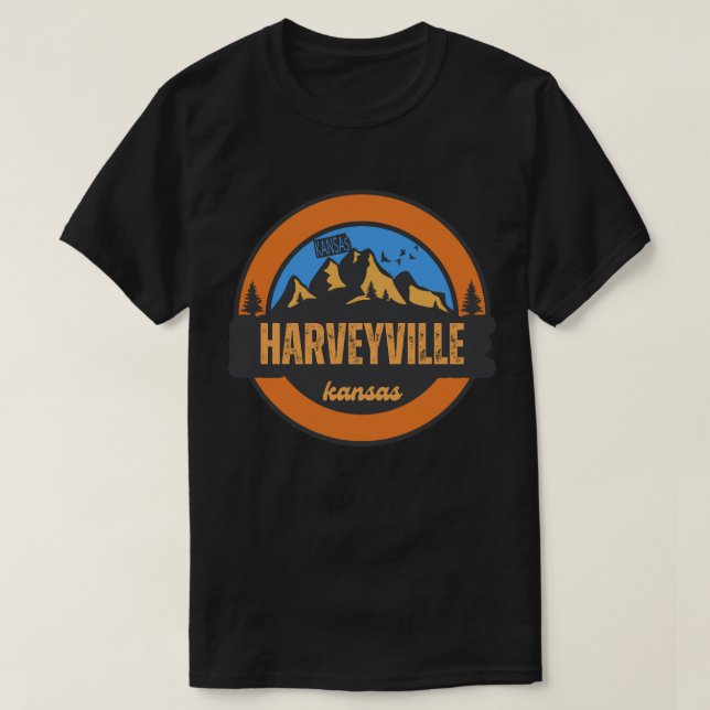 Camiseta Harveyville, Kansas (Frente do Design)