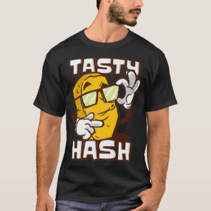 Camiseta Hash Sorridente Provoca Comida Café da Manhã Has