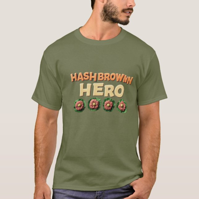 Camiseta HashBrown Hero (Frente)