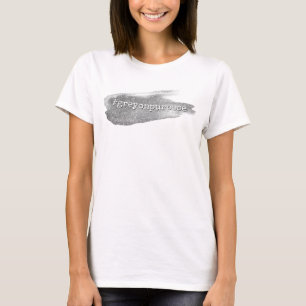 Camiseta Hashtag Cinzas em Purpose Silver Glitter Brushúlti