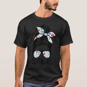 Camiseta Hashtag Dental Life Dental Hygienist Mãe