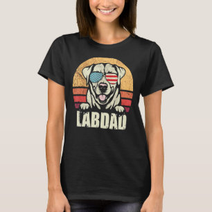 Camiseta Hashtag Dia de os pais Labdad Vintage Labrador Ret