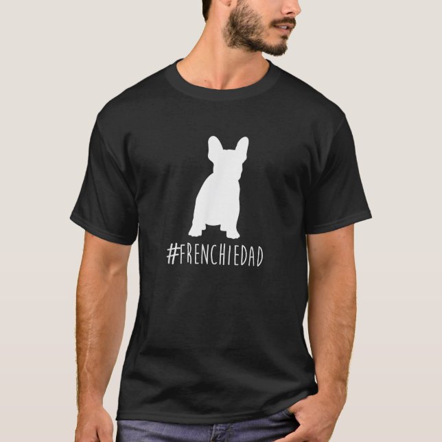 Camiseta Hashtag French Pai BuldoPai Francês (Frente)