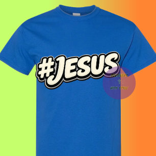 Camiseta Hashtag - JESUS - Cristão