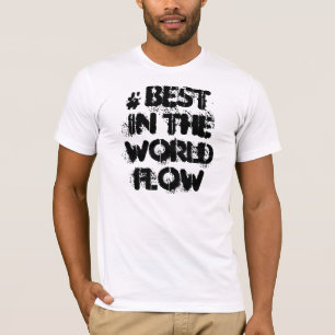 Camiseta Hashtag* melhor no T do fluxo do mundo