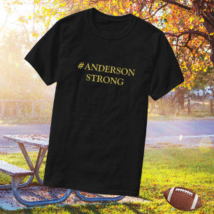 Camiseta HASHTAG O Nome Da Sua Família FORTE