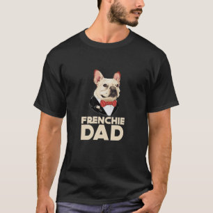 Camiseta Hashtag Pai francês Bulldog Pai com Traje