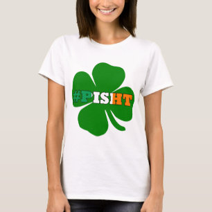 Camiseta Hashtag pisht texto de bebado irlandês St Patricks