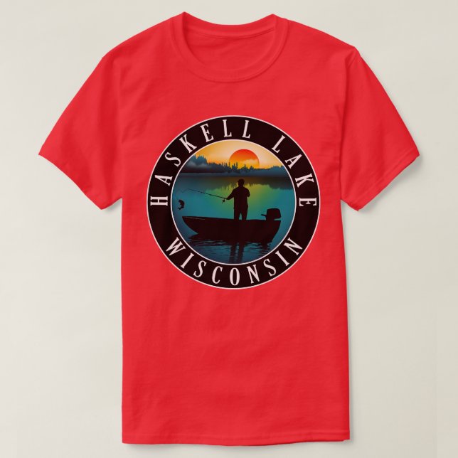 Camiseta Haskell Lake Wisconsin (Frente do Design)