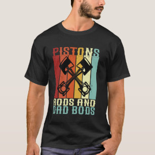 Camiseta Hastes de Pistão E Barrigas de Papai mecânico engr