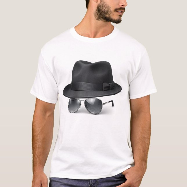 Camiseta Hat & Shades  (Frente)
