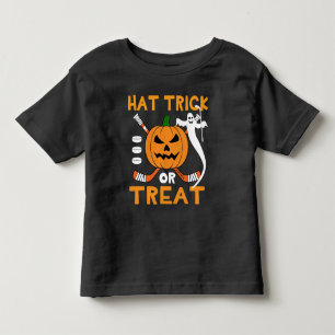 Camiseta Hat Trick ou Truque de Halloween de Hóquei