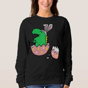 Camiseta Hatching T Rex Bunny Ears Páscoa Para Professora
