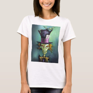 Camiseta Hatter louco escuro de Alice no país das