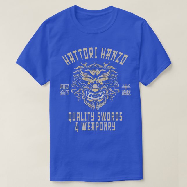 Camiseta Hattori Hanzo - Espadas De Qualidade E Armadura (Frente do Design)