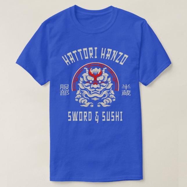 Camiseta Hattori Hanzo Sword E Sushi 2 (Frente do Design)