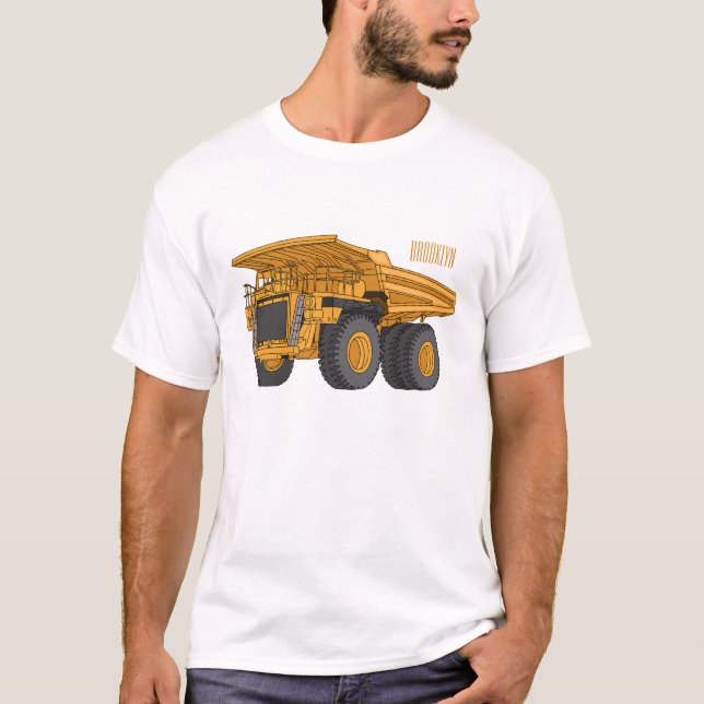 Camiseta Haul truck cartoon illustration  (Frente)