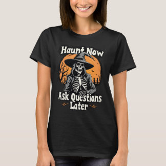 Camiseta Haunt agora questiona mais tarde o Dia do Horror