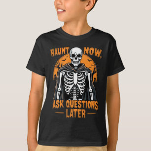 Camiseta Haunt agora questiona mais tarde o Dia do Horror