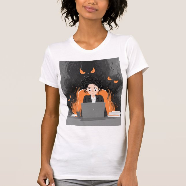 Camiseta “Haunted Office – When Work Feels Like a Nightmare (Frente)