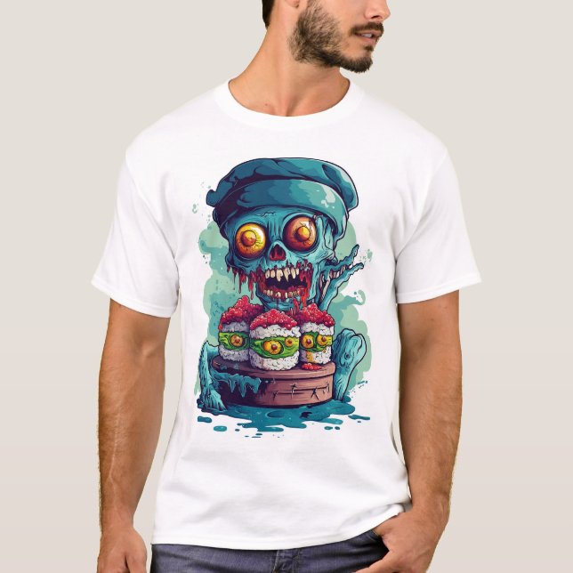 Camiseta Haunted Sushi Chef (Frente)
