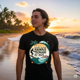 Camiseta Havaí 2025 Sobrevivente de Tsunami