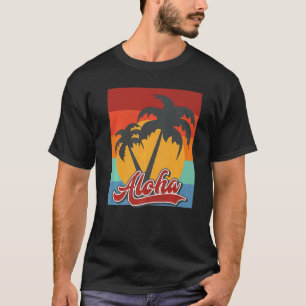 Camiseta Havaí Aloha Hibiscus Partido Havaiano 1
