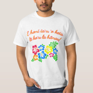 Camiseta HAVAÍ beija-me que é meu aniversário no Hawaiia