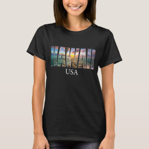 Camiseta Havaí Estado EUA Havaí Vacinação Havaí Ilha Havaia