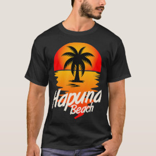Camiseta Havaí Hapuna Praia Viagem de Vacinação Souvenir