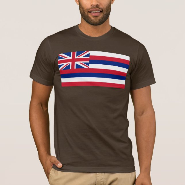 Camiseta Havaí, Havaí, Aloha Paraíso, Bandeira (Frente)