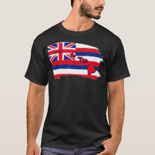 Camiseta Havaí Hawaii Hawaiian Flag Beach Aloha Summer Vace