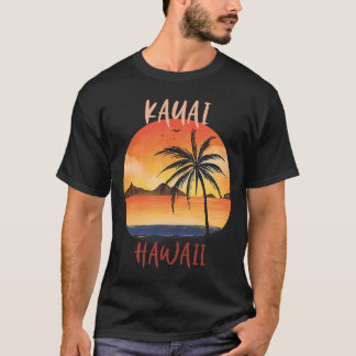 Camiseta Havaí Kauai Férias Familiares Palmeiras Oceanas