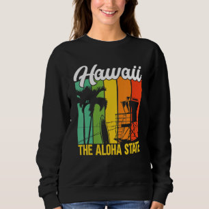 Camiseta Havaí O Estado do Aloha Praia de Verão Havaiana