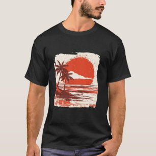Camiseta Havaí Oahu Honolulu Maui Waikiki Vulcão Surfe Ret