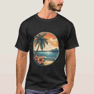 Camiseta Havaí Oahu Honolulu Maui Waikiki Vulcão Surfe Ret
