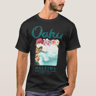 Camiseta Havaí Oahu North Shore Vintage Surf Havaiano