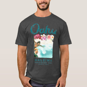 Camiseta Havaí Oahu North Shore Vintage Surf Havaiano