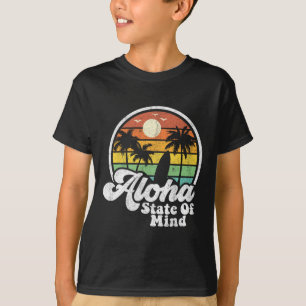 Camiseta Havaí Vintage Estado Aloha Havaiano Praia Surf
