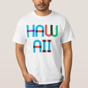 Camiseta Havaí Vintage Retro Colorido Arte Pop 90