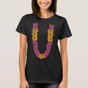 Camiseta Havaiana Flower Chain Hibiscus Summer Vacation Lei